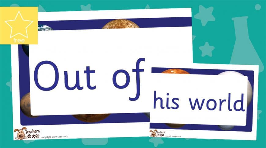 out of this world classroom display banner
