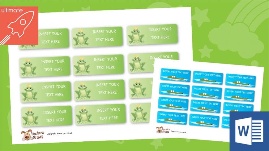 editable badge set 1