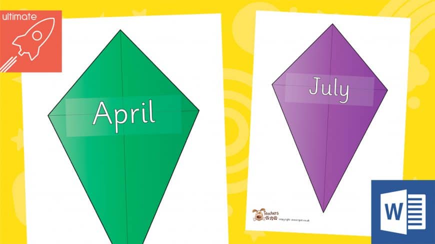 editable birthday kites