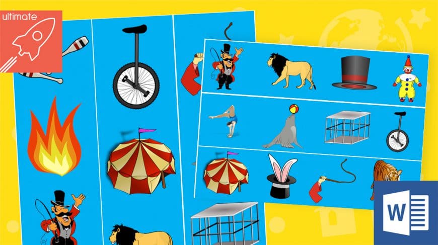 editable classroom display circus borders