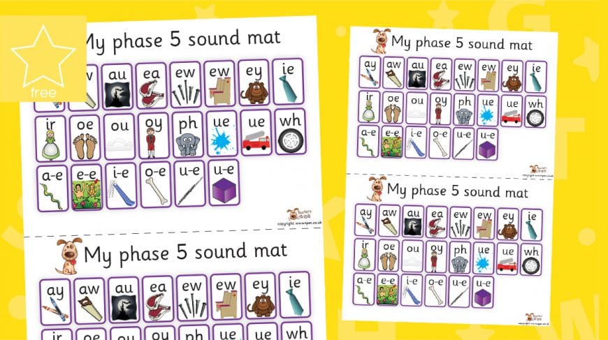 phonics phase 5 letters and sounds mats