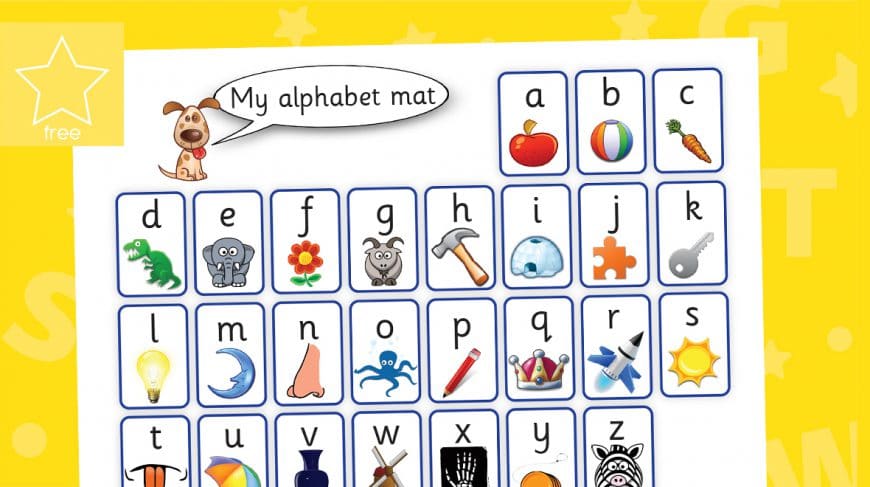 classroom alphabet mat